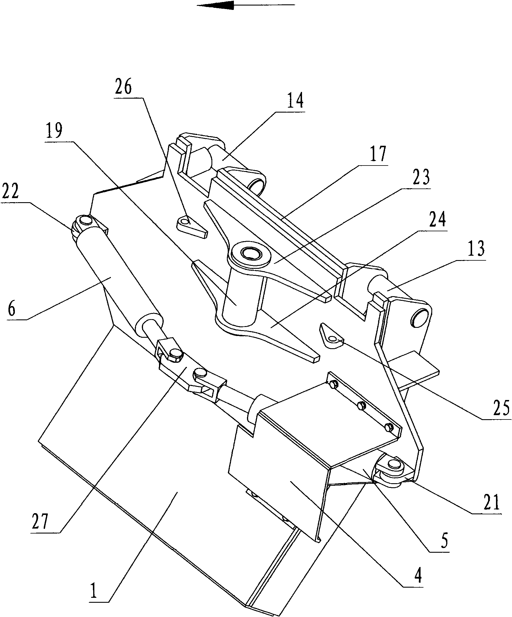 Bracket crane of multi-purpose underground coal vehicle