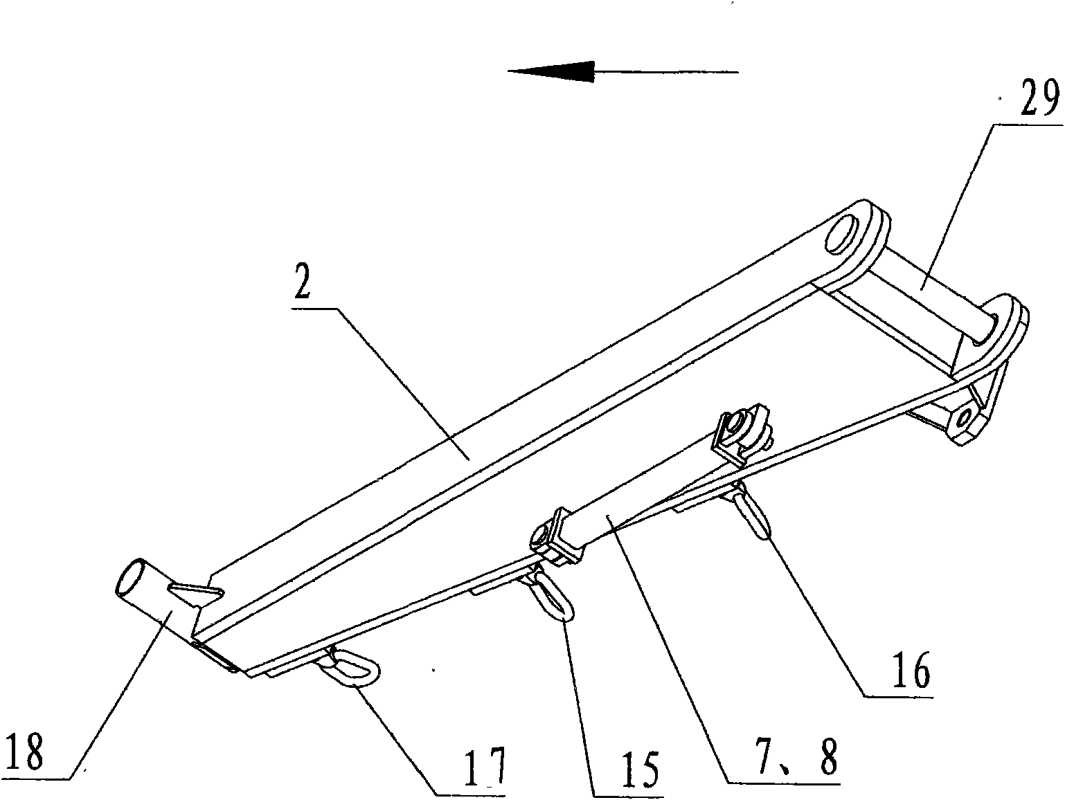 Bracket crane of multi-purpose underground coal vehicle