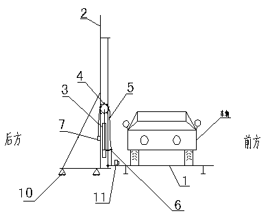 Roadside aerial parking device