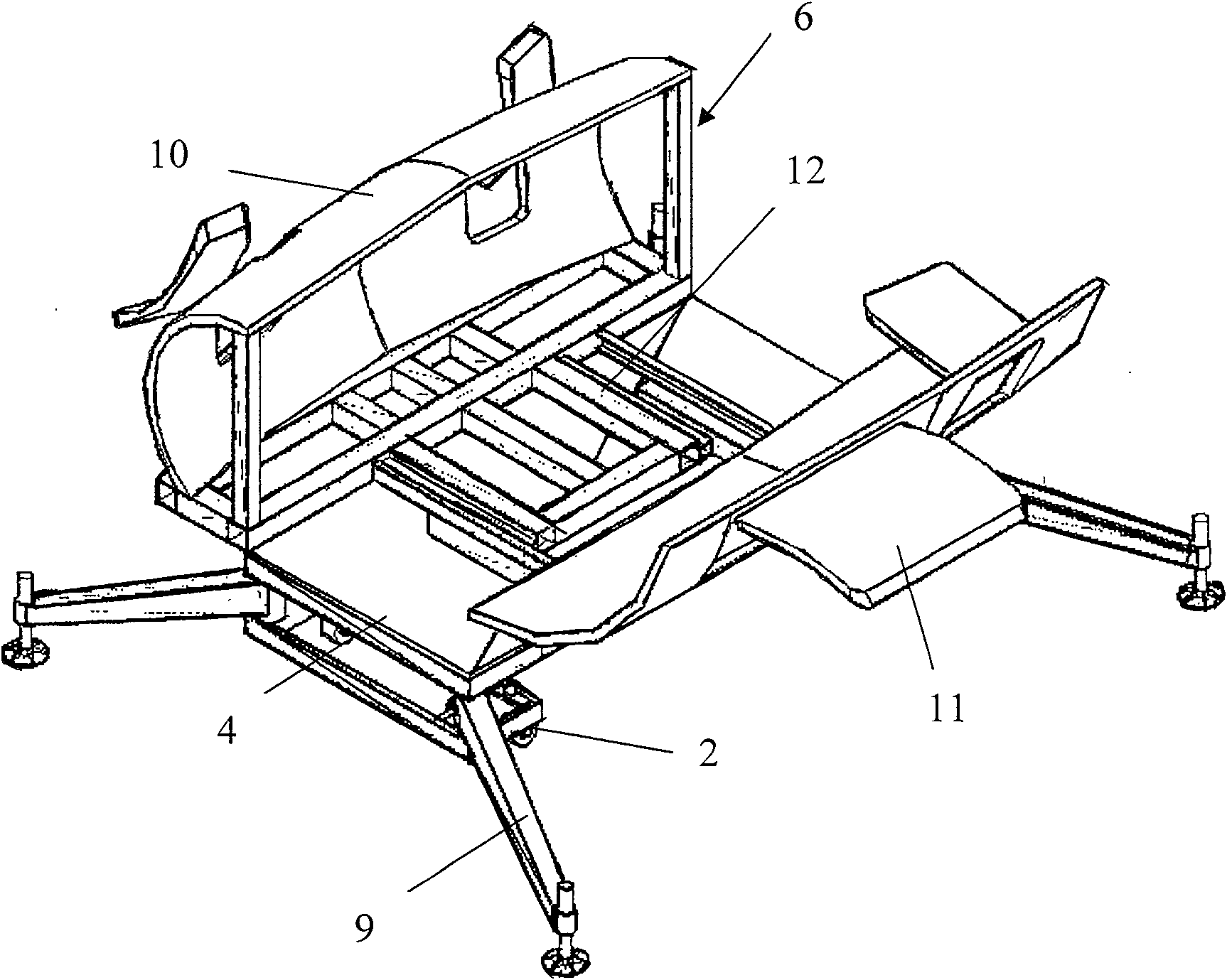 Mobile plane cabin door butt joint training check simulator