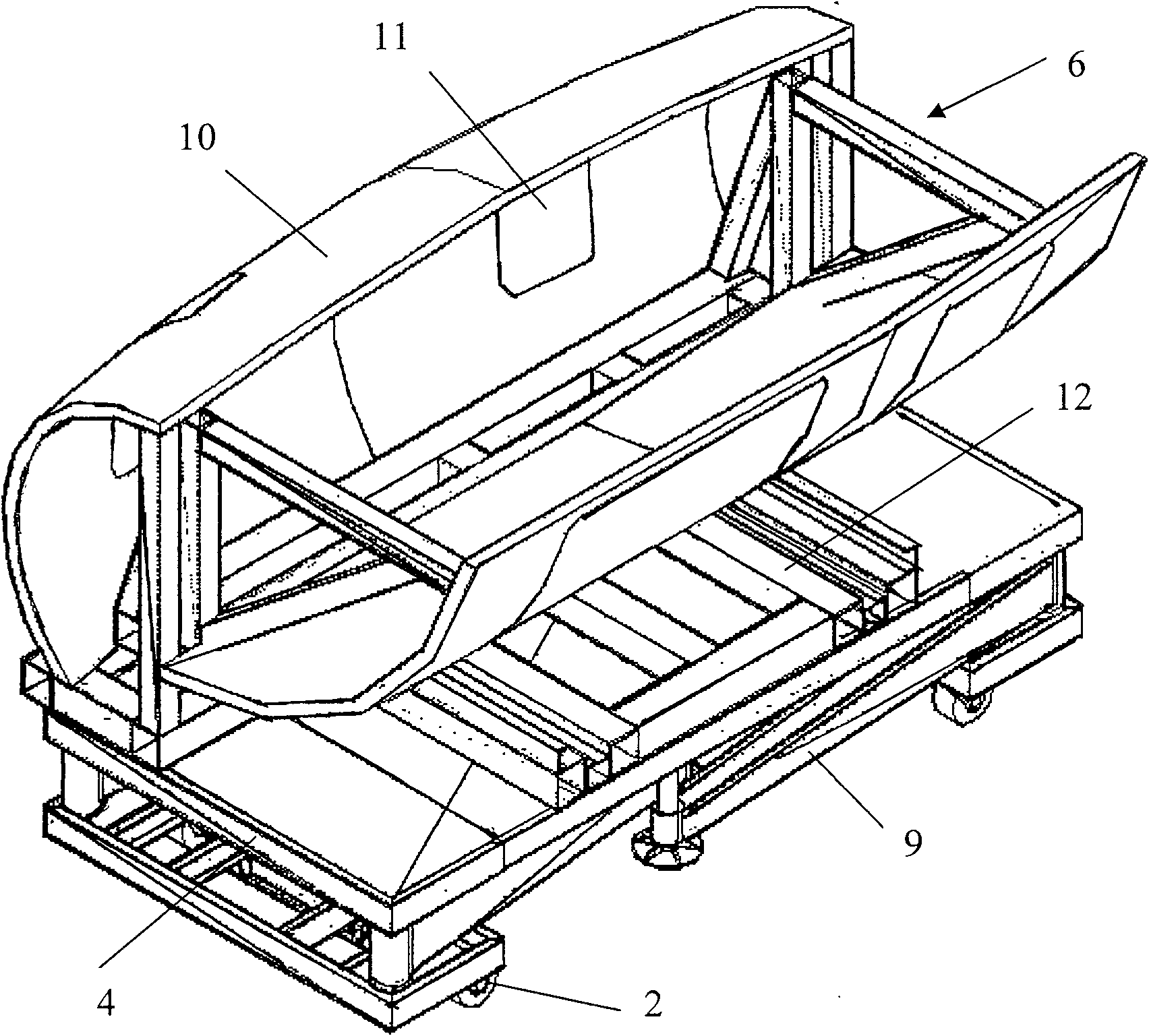 Mobile plane cabin door butt joint training check simulator