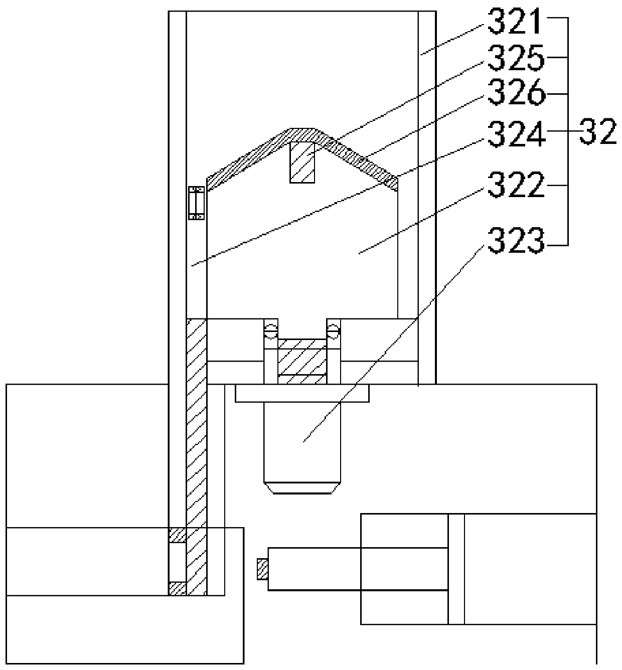 Deep groove ball bearing outer ring inner roller way machining device and method