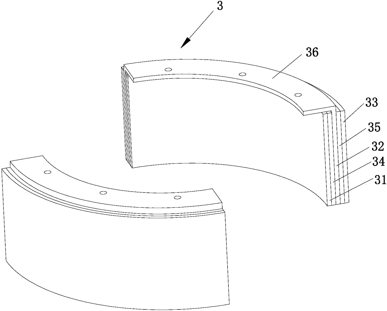 A new type of three-dimensional shock-isolation bearing