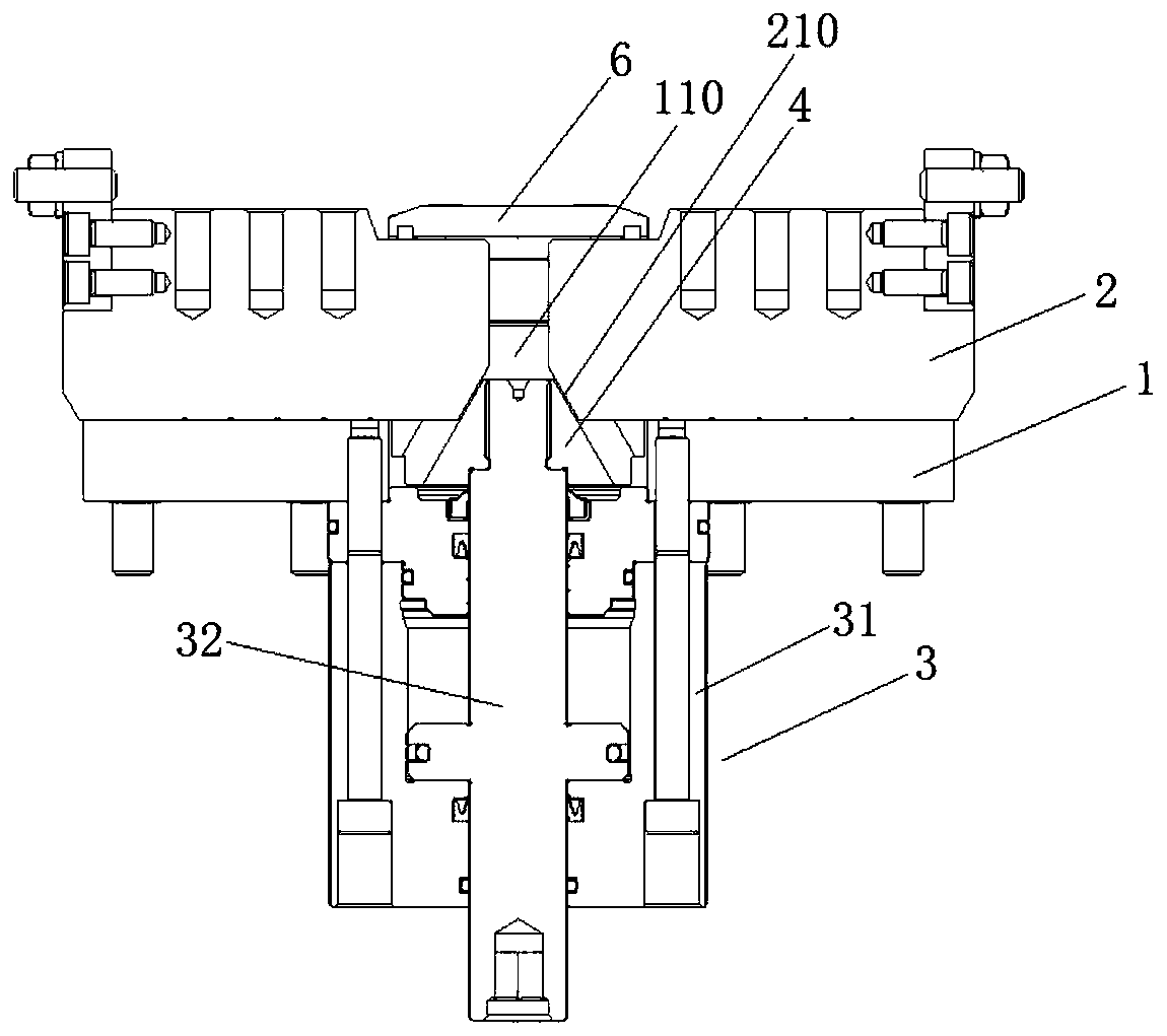 Wedge block type synchronous fixture