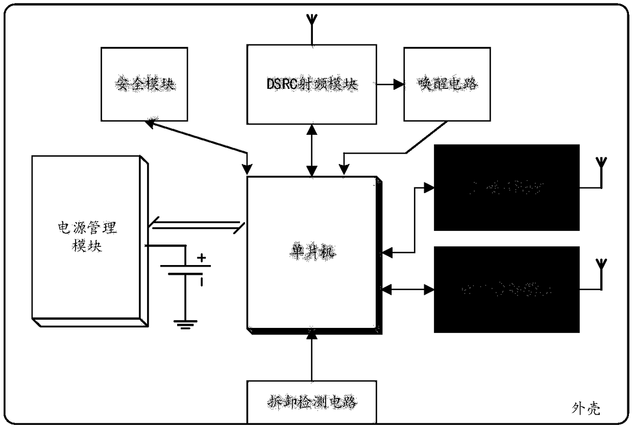 Vehicle-mounted unit and system with ambiguous path identification function