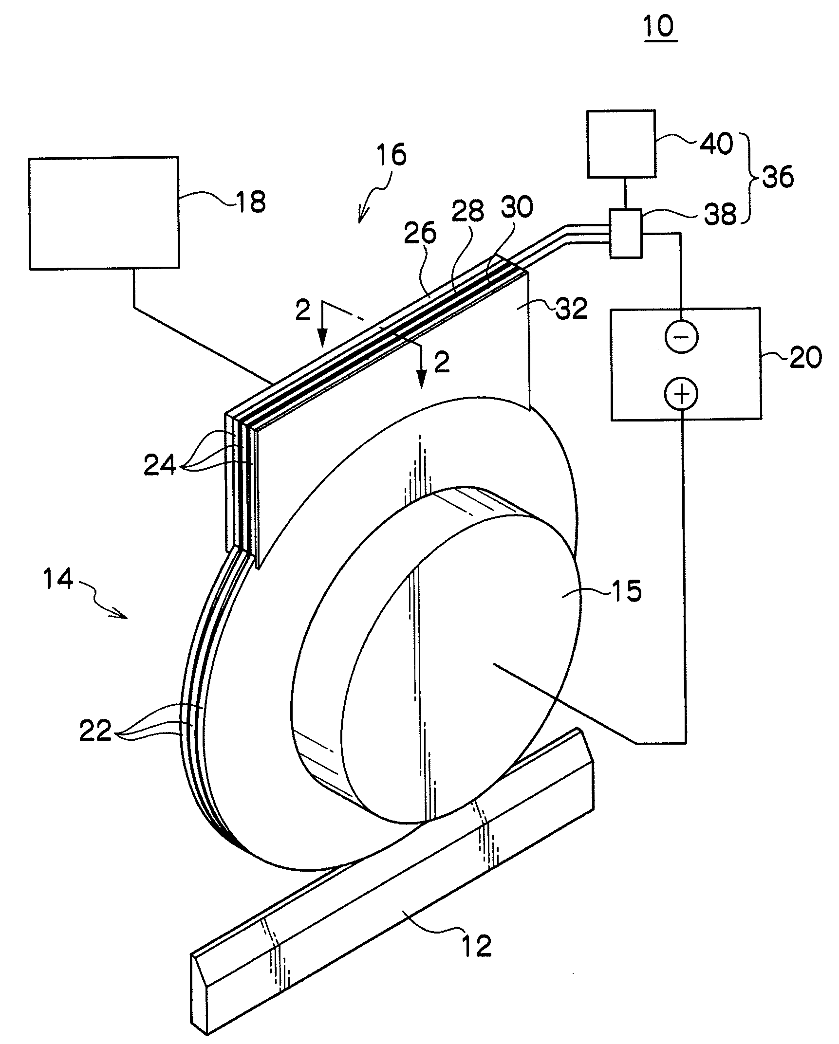 Grinding method, grinding device and electrode therefor