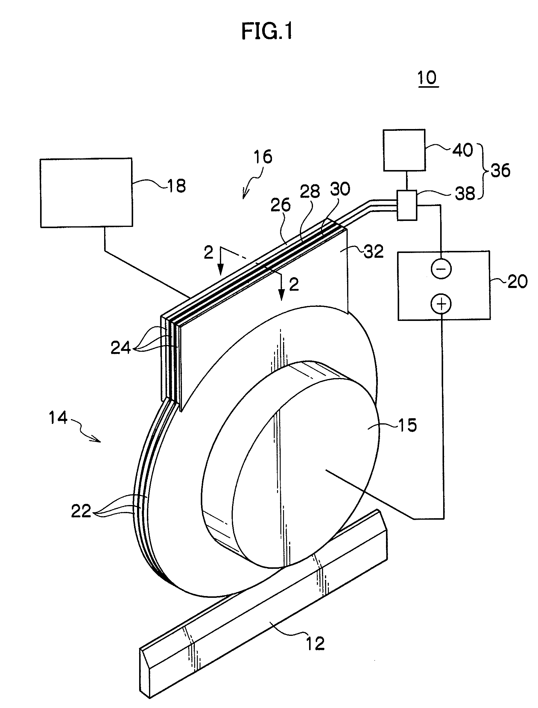 Grinding method, grinding device and electrode therefor