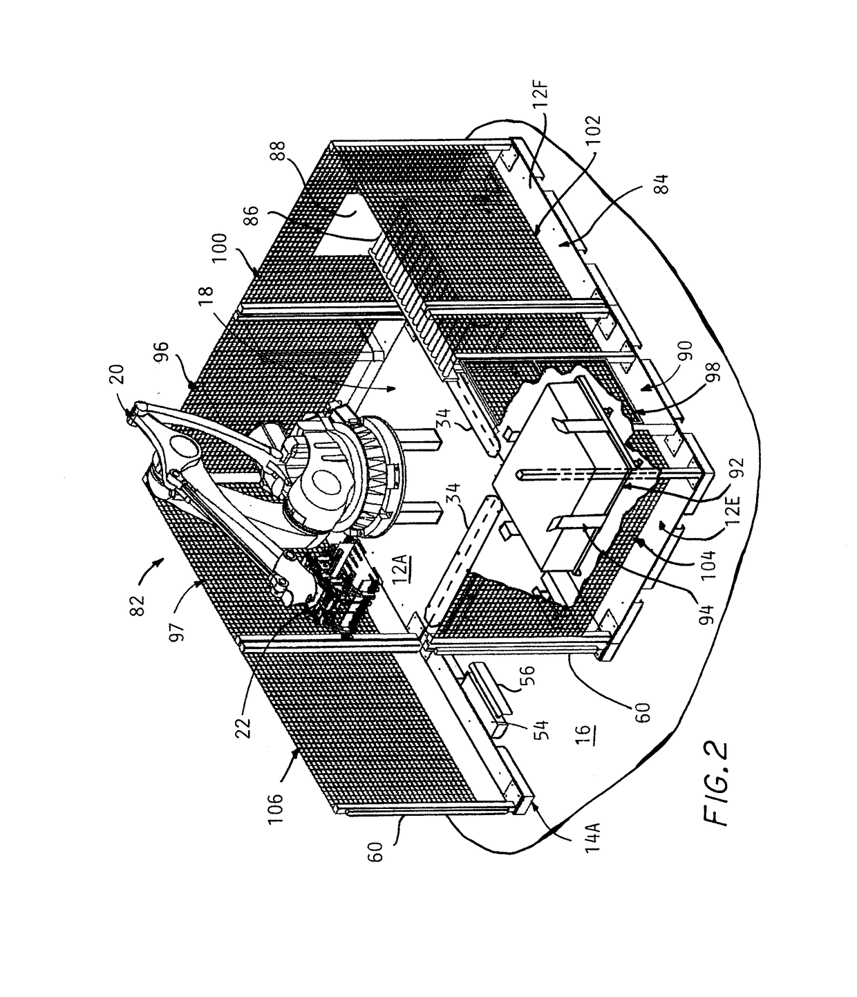 Robotic Palletizer Cell And Method Of Construction