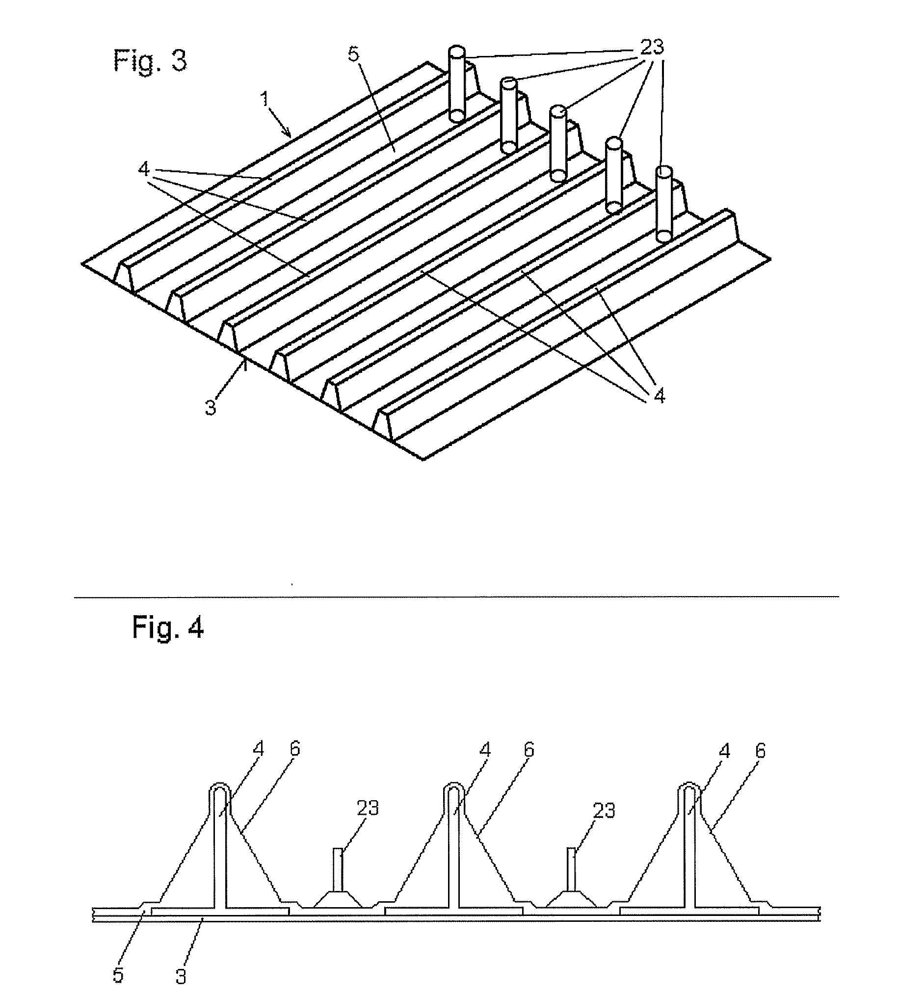 Method for reinforcing a fibre composite component and a vacuum mat and arrangement for producing a reinforced fibre composite component