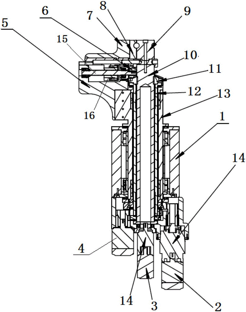 Bent head structure used on pipe bending machine