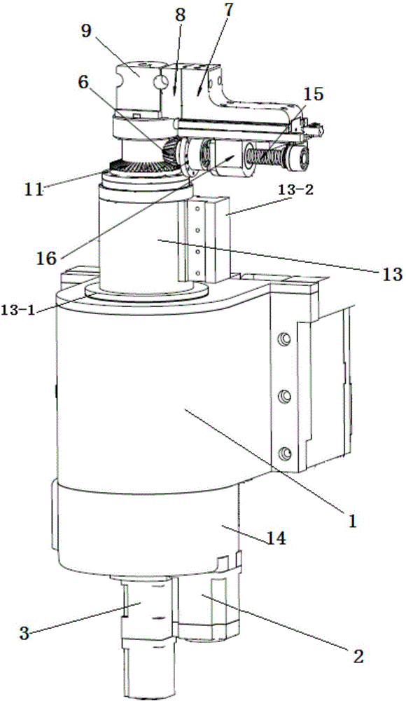 Bent head structure used on pipe bending machine