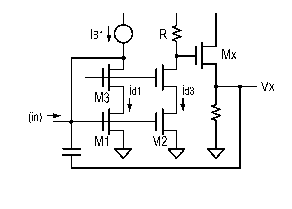 Linearization technique for current mode filters