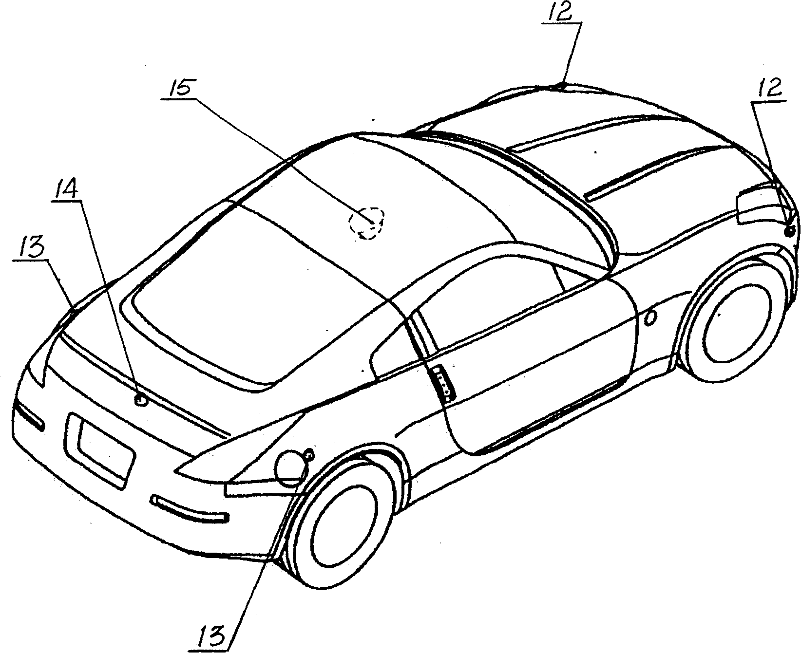 GPS positioning vehicle safe driving recorder