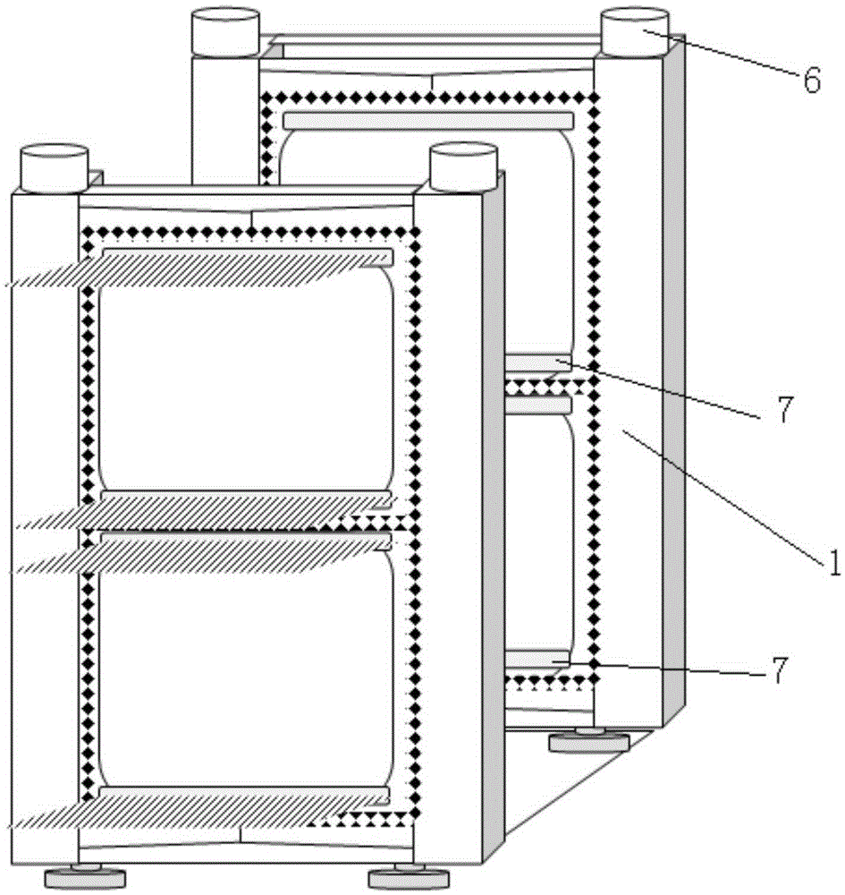 An air lock for carbon fiber pre-oxidation equipment