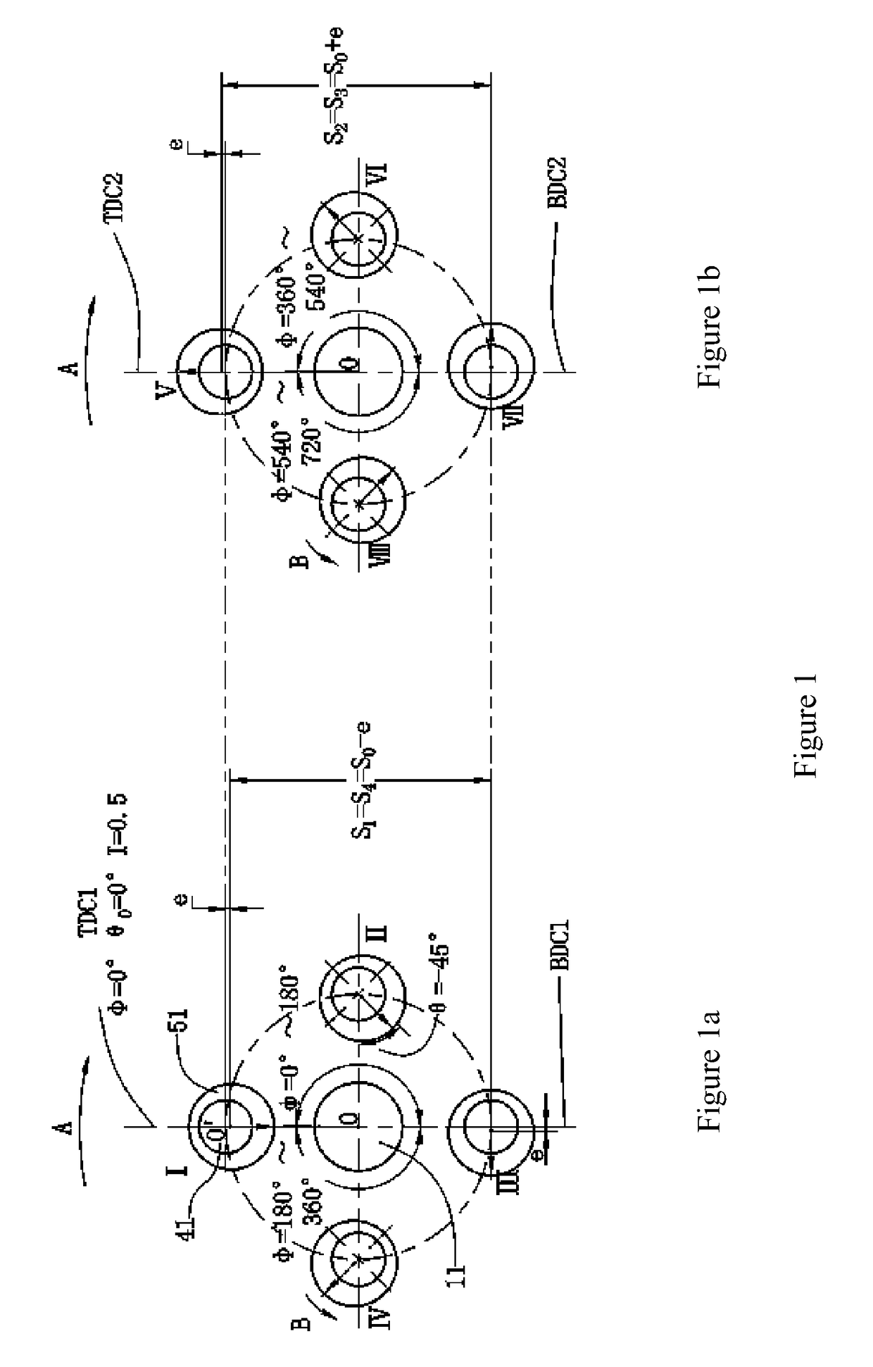 Apparatus with variable compression ratio and variable expansion ratio