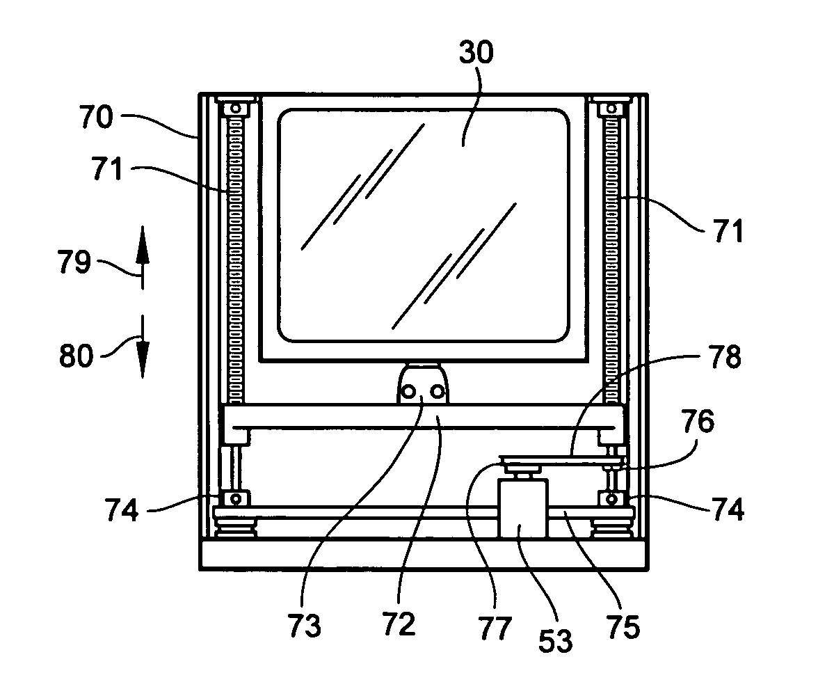 Device and method for covering and exposing an object