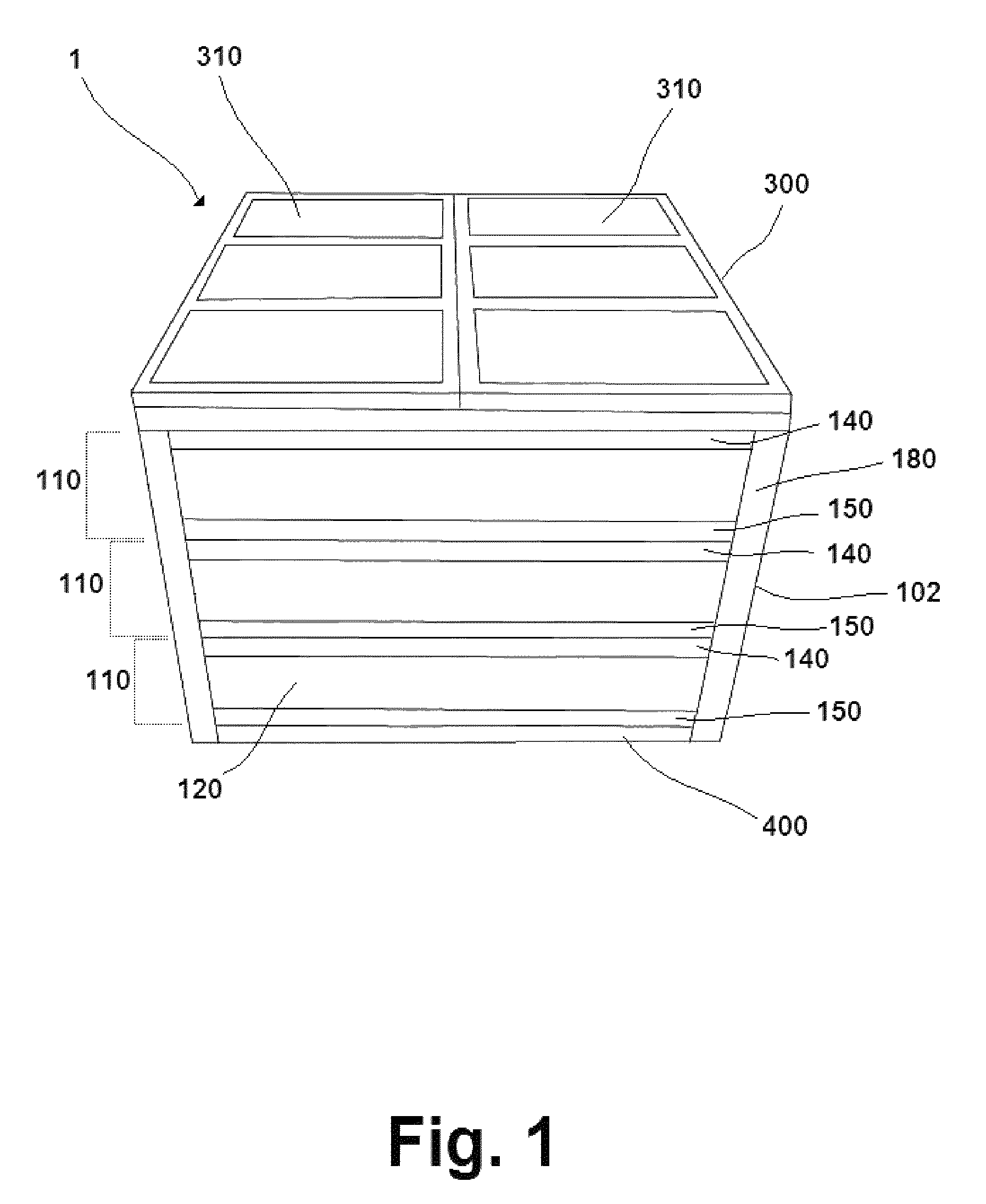 Modular insulated water tank