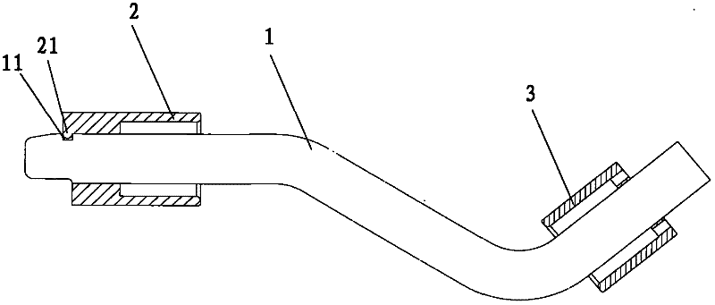 Rubber pipe molding mold and rubber pipe molding method