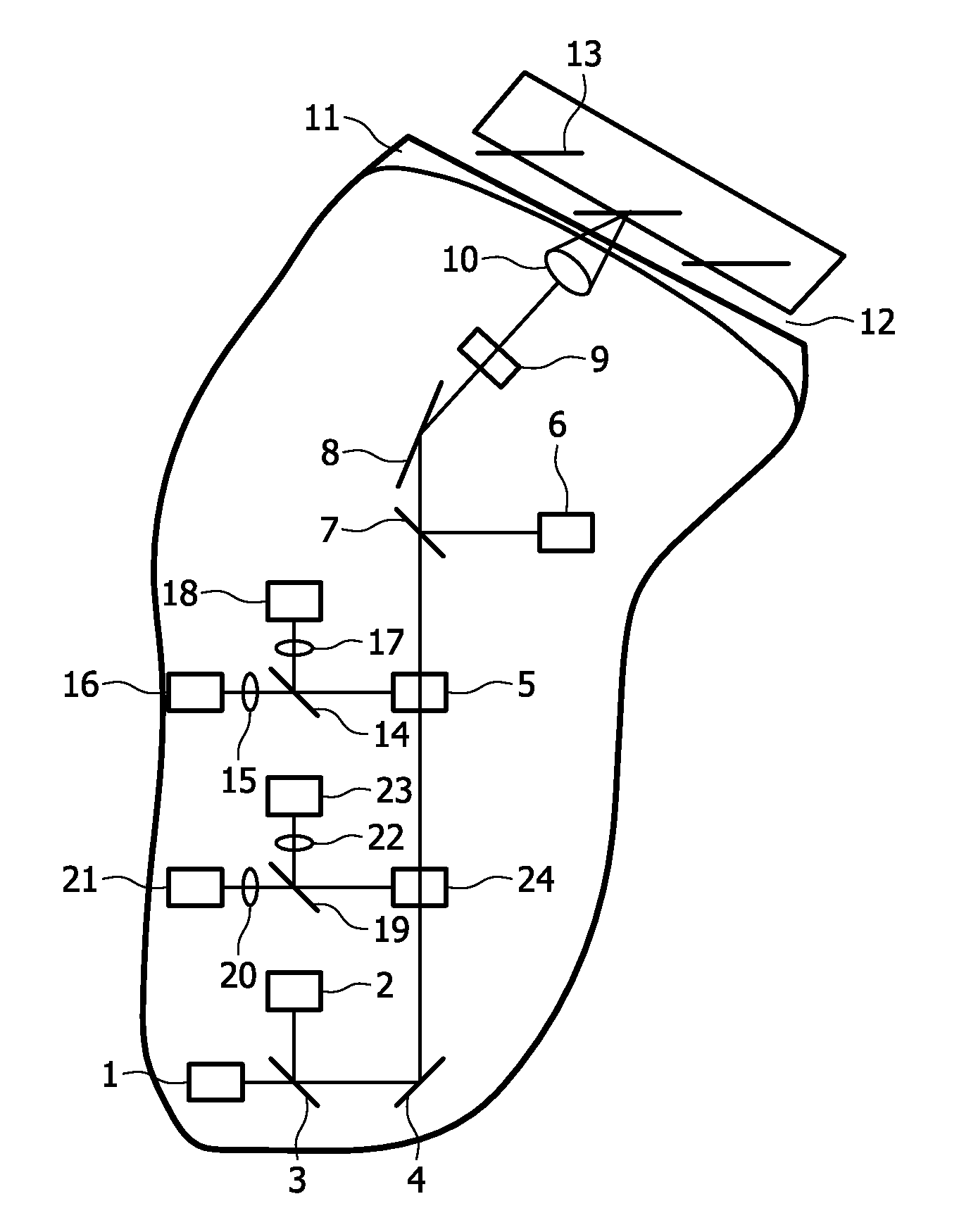 Detector for birefringent objects