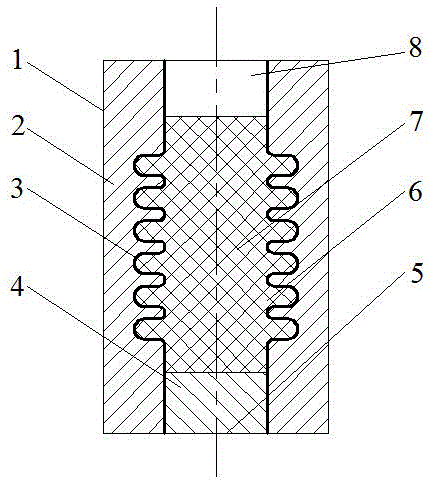 Method for forming thin-wall metal bellows based on shape memory polymer