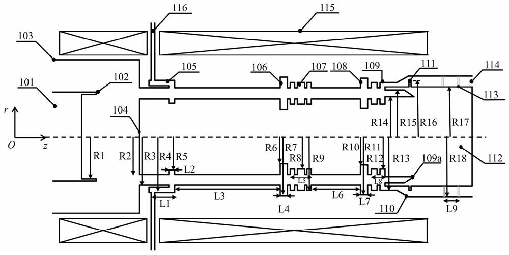 A Three-Axis Relativistic Klystron Amplifier Capable of Suppressing Non-rotationally Symmetrical Miscellaneous Modes