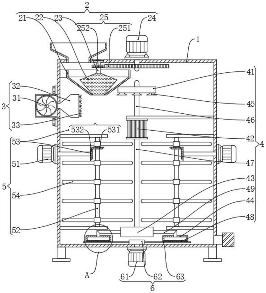 Efficient mixing reaction kettle for chemical production