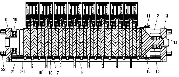 A press-fitting device and a press-fitting method for a semiconductor valve string