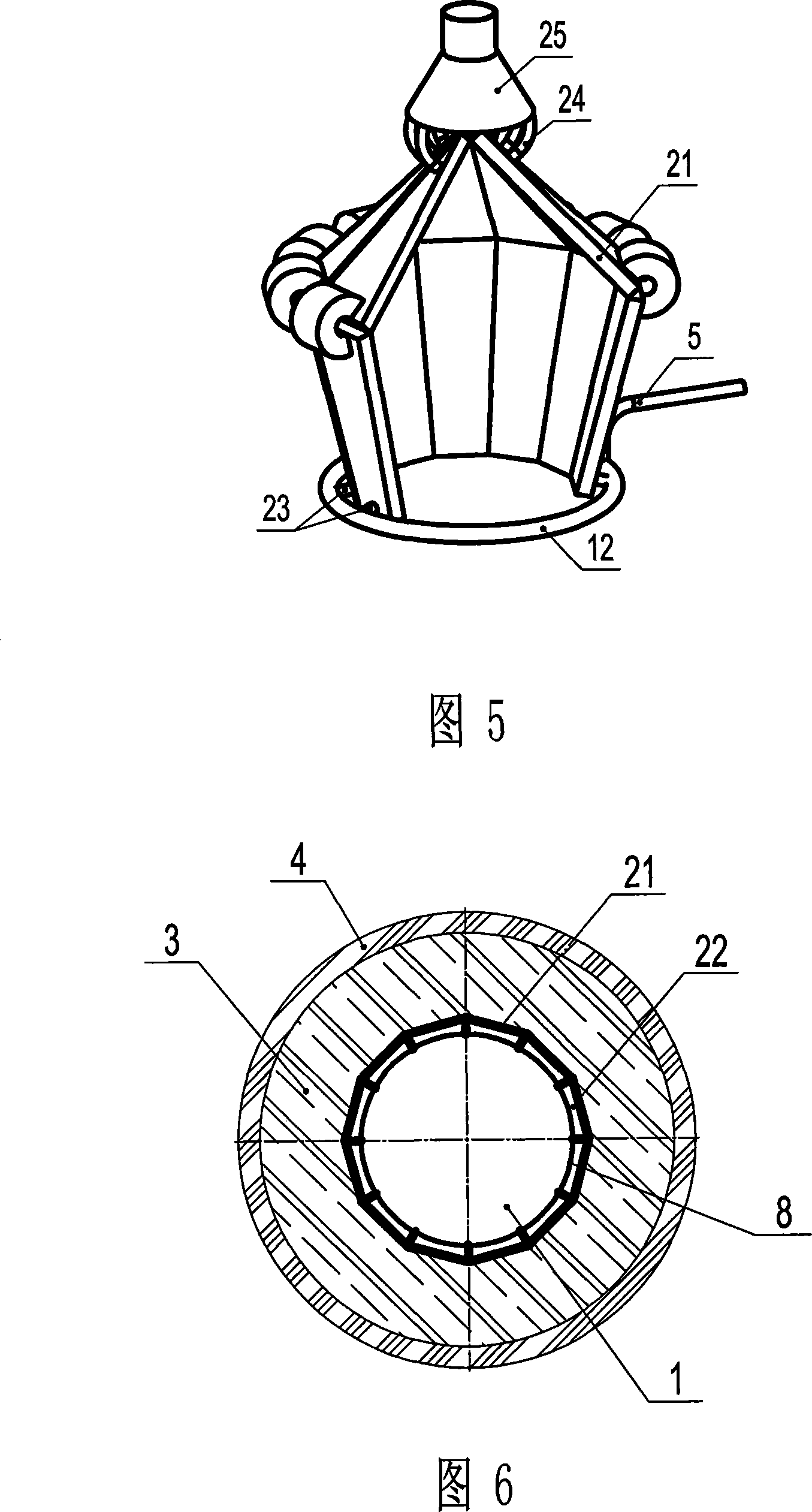 Special-shaped modular type hollow space solar energy high-temperature receiver