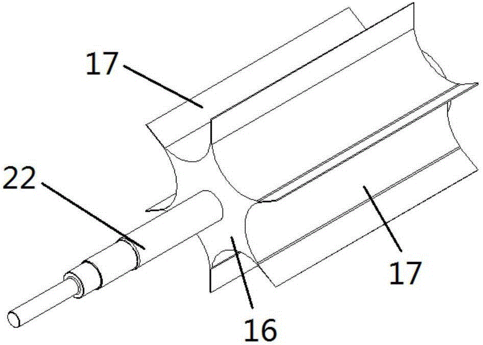 Horizontal film evaporator