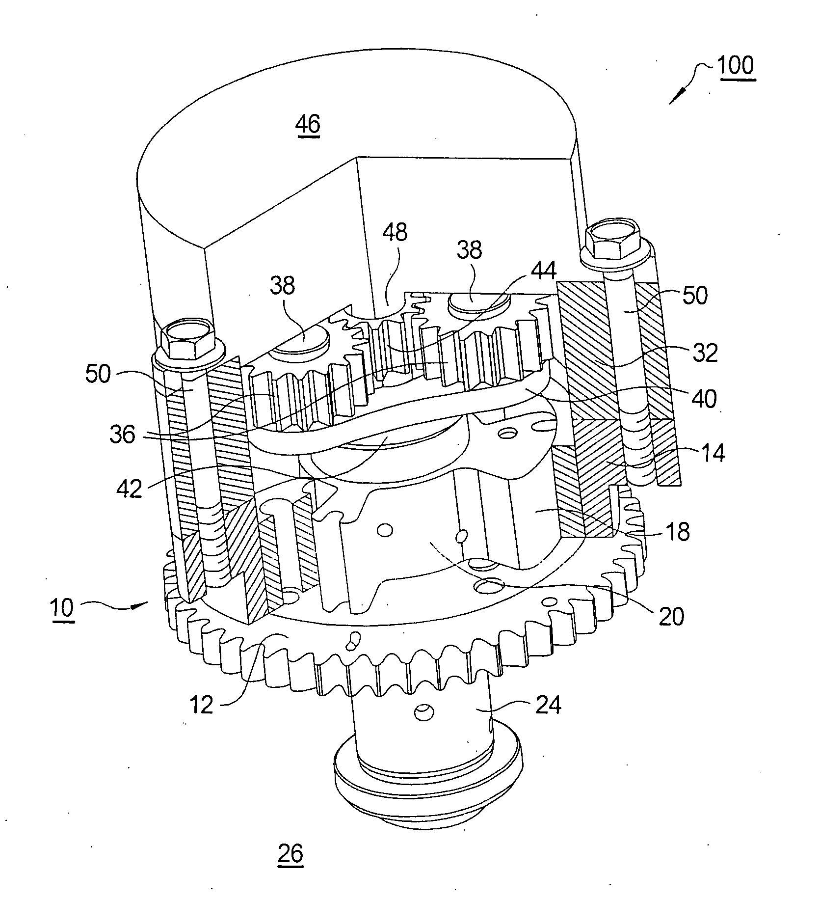 Electro-hydraulic hybrid camshaft phaser