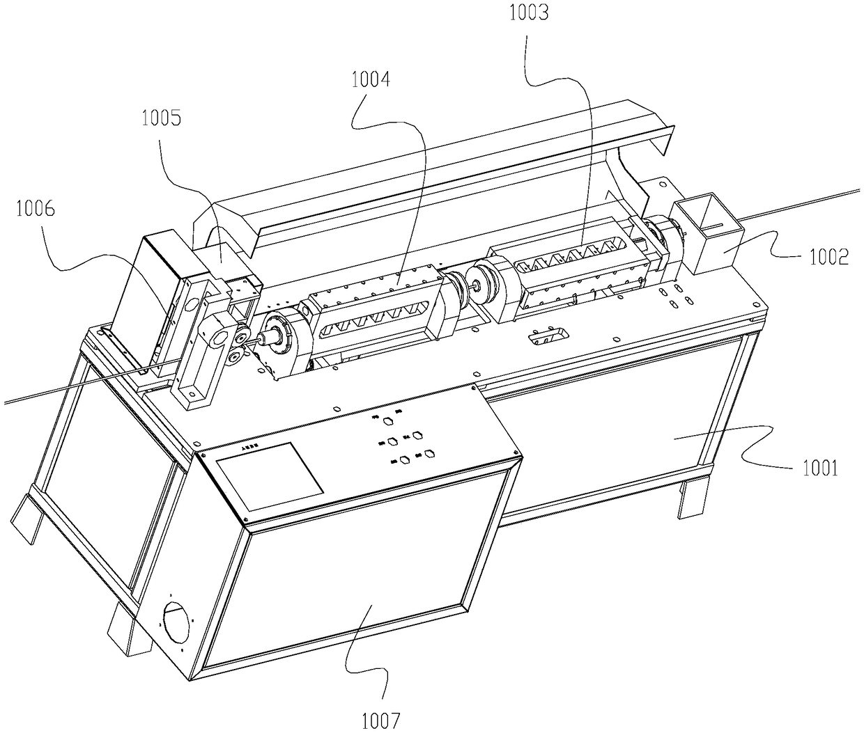 Steel wire straightening mechanism