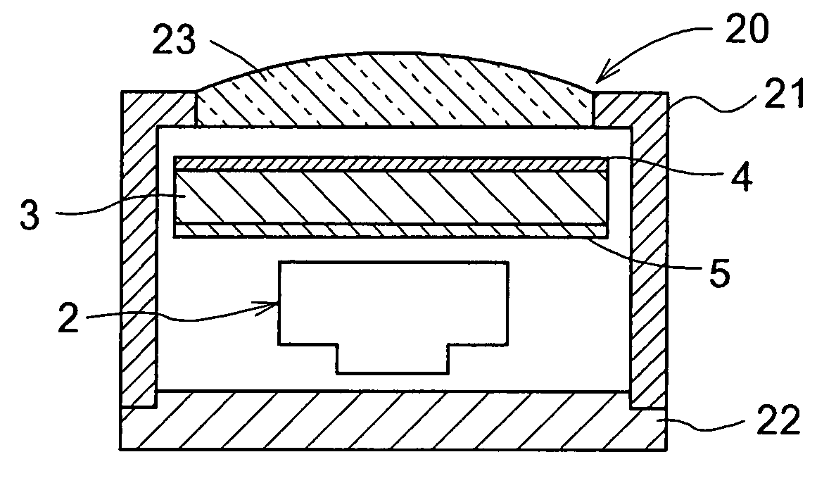 Filter function-equipped optical sensor and flame sensor