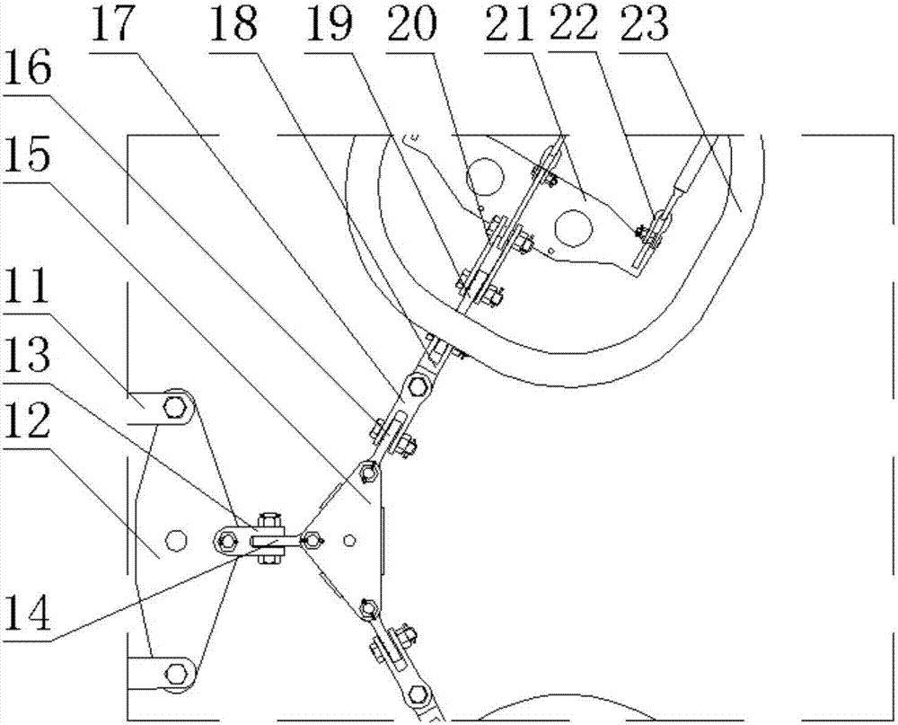 A hanging tension series connection structure