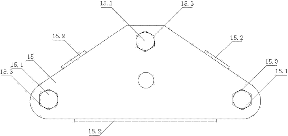 A hanging tension series connection structure