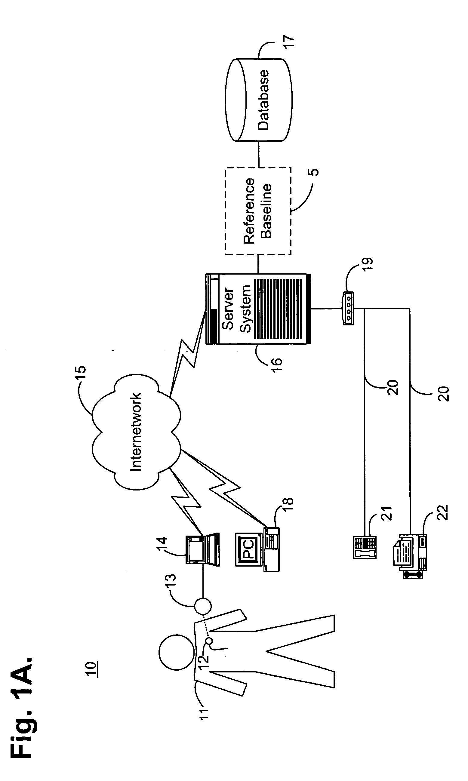 System and method for determining a reference baseline record