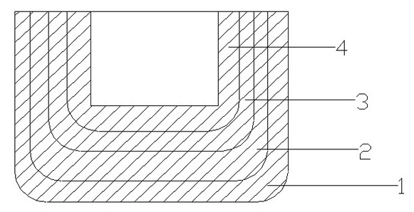 Process for directly reducing ferrochrome powder ore by microwave and crucible special for same