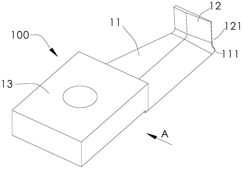 Cutting blade for rotary cutting rubber mining machine