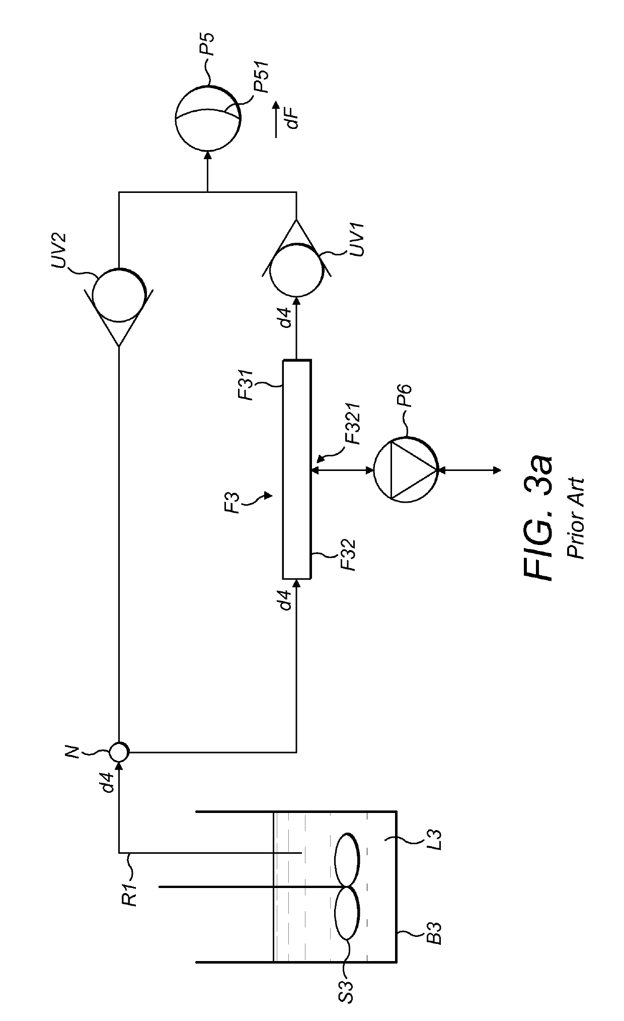 Reversible liquid filtration system