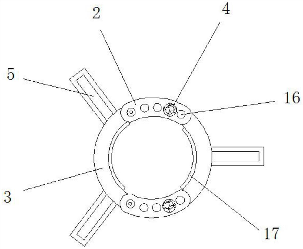 A crane base with a stable buffer structure