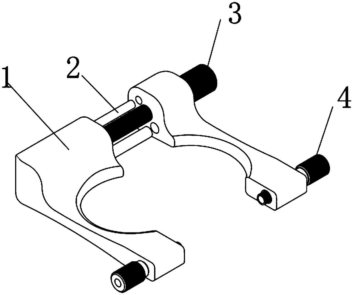 Bone traction needle setting sight device