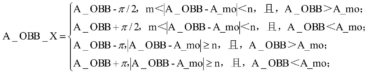 Obstacle course angle calculation method and device