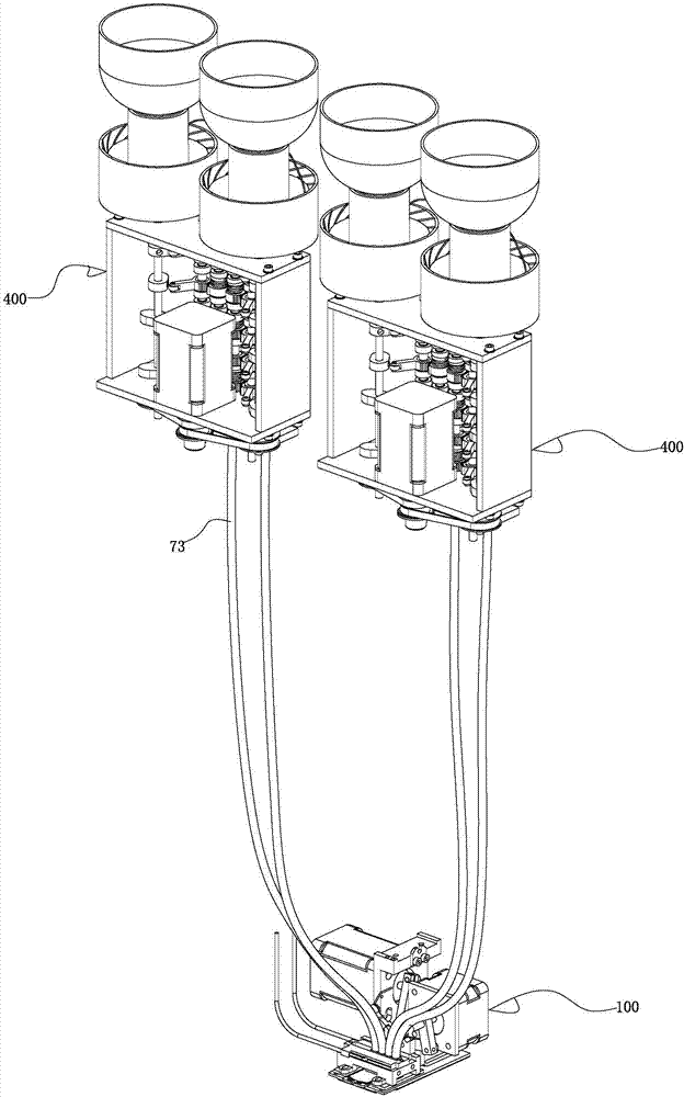 Multicolor bead and bead pipe embroidering device