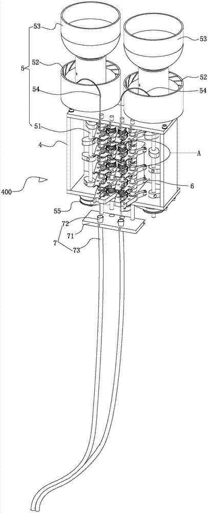 Multicolor bead and bead pipe embroidering device