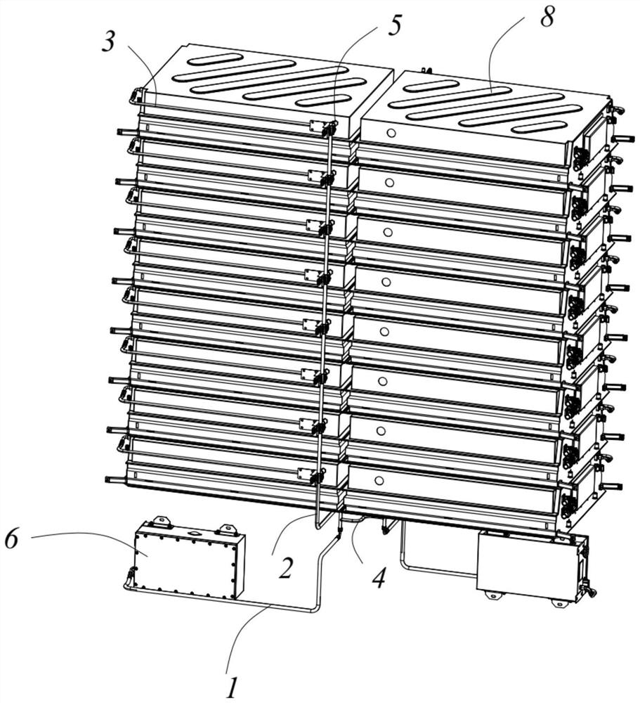 Energy storage power supply fire extinguishing system and control method thereof