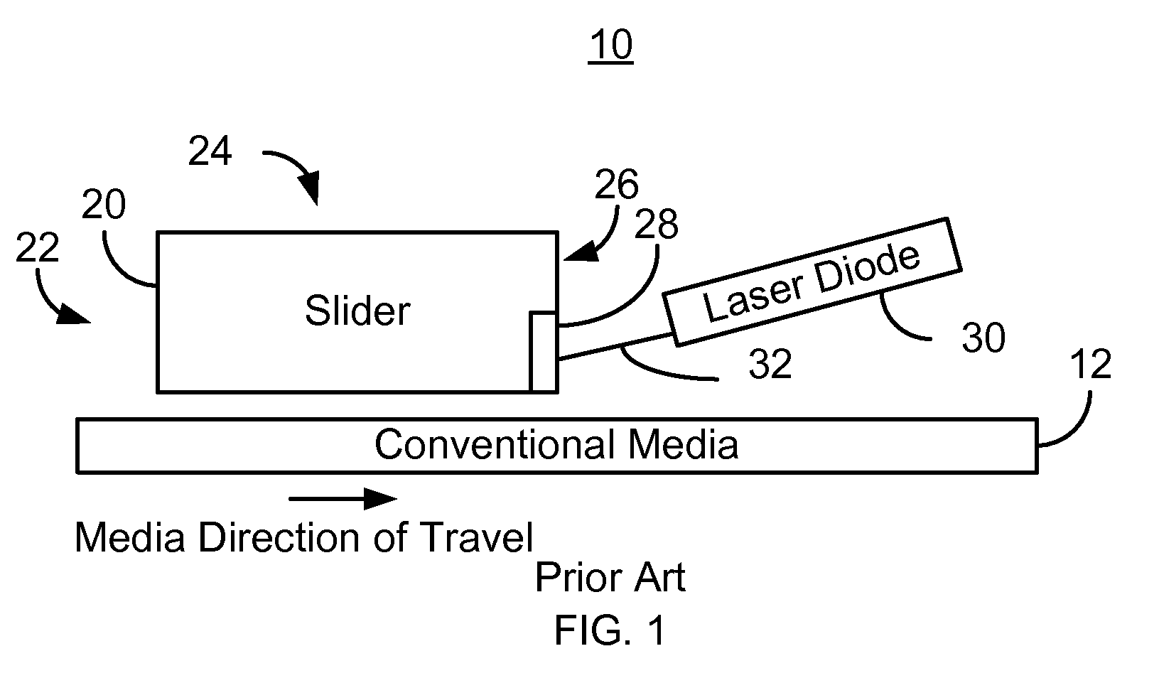 Method and system for an energy assisted magnetic recording head having a suspension-mounted laser