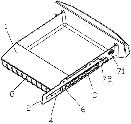 A pull-out drawer structure for a car