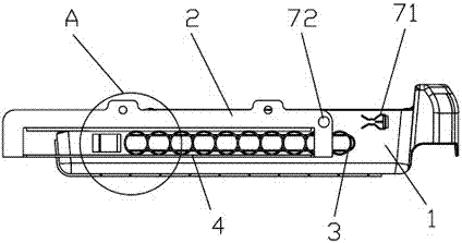 A pull-out drawer structure for a car