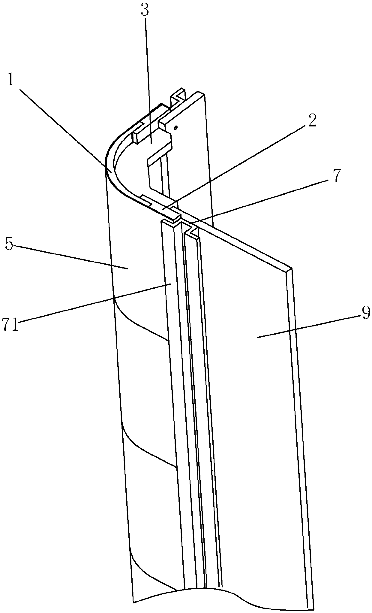 Round corner trimming technology through column wrapping by using PVC pipe