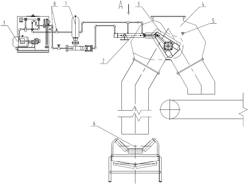 Automatically-controlled hydraulic material dividing device