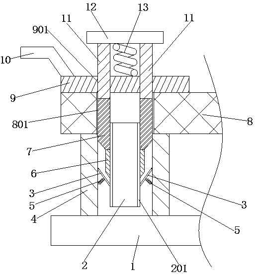 Inductively controlled circuit board fixing structure of automobile model